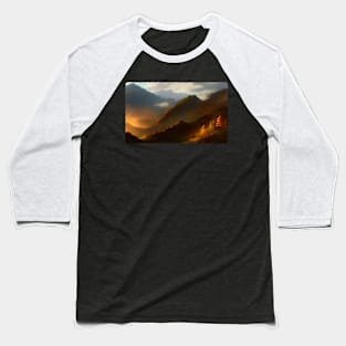 Eldritch Dreamscapes (3) - Fantasy Landscapes Baseball T-Shirt